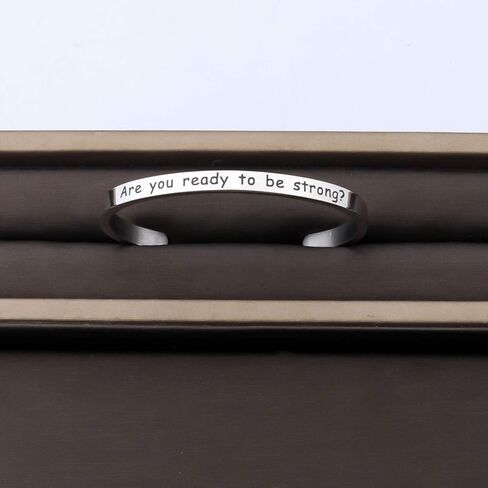 CENWA Buffy Vampire Inspired Gift Buffy Fandom Gift Are You Ready to Be Strong Bracelet 90's Television Gifts in Saudi Arabia