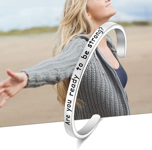 CENWA Buffy Vampire Inspired Gift Buffy Fandom Gift Are You Ready to Be Strong Bracelet 90's Television Gifts in Saudi Arabia