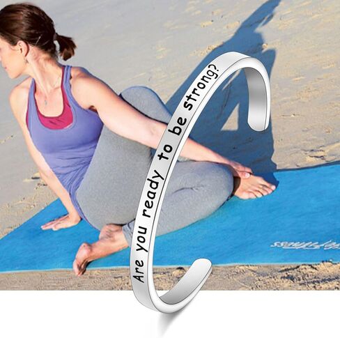 CENWA Buffy Vampire Inspired Gift Buffy Fandom Gift Are You Ready to Be Strong Bracelet 90's Television Gifts in Saudi Arabia