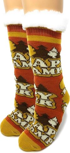 Women's Funny Grippers Slipper Socks, Fuzzy Winter Soft Sherpa Cozy Warm Socks, Cute Fluffy House Socks Gift in Kuwait