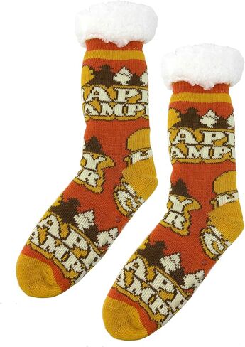 Women's Funny Grippers Slipper Socks, Fuzzy Winter Soft Sherpa Cozy Warm Socks, Cute Fluffy House Socks Gift in Kuwait