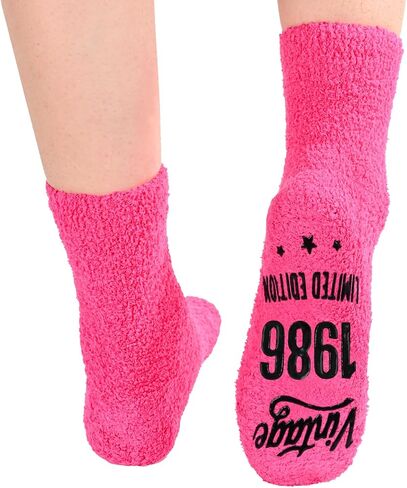 HAPPYPOP Unique Birthday Gifts for Women - Socks for 40 Year Old Woman, 1985-1993 Birthday Gift Ideas for Her in Saudi Arabia