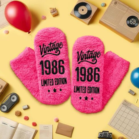 HAPPYPOP Unique Birthday Gifts for Women - Socks for 40 Year Old Woman, 1985-1993 Birthday Gift Ideas for Her in Saudi Arabia