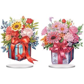 ARTopet DIY الماس سطح المكتب زخرفة خاصة على شكل كريستال لافندر جنوم الاكريليك الماس الفن اللوحة منضدية الحلي جانب واحد الماس ديكور المنزل