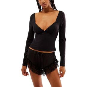 Free People womens Duo Corset Long Sleeve