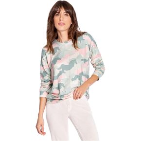 PJ Salvage Women's Loungewear Country Camo Long Sleeve Top