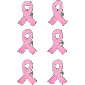 Breast Cancer Awareness Pins Breast Cancer Awareness Accessories Pink Hope Ribbon Enamel Brooch Survivor Charity Event Pink Ribbon Lapel Pins for Women