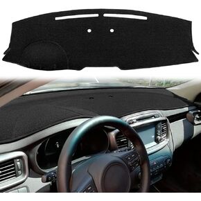 Yiz Dash Cover Mat Custom Fit for Kia Sorento 2016 2017 2018 2019 2020 with Sensors,Dashboard Cover Pad Carpet (Black) J242