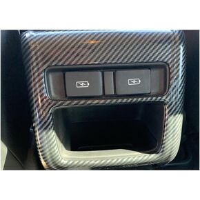 ruihe Carbon Fiber Color Armrest Anti-Kick Protection Cover Trim Fit for Honda Accord 2018 2019 2020 2021 2022 Improve Looking Fashion Decoration Style