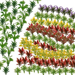 200 Pcs Mini Model Grass, Model Scenery Kit for School Project Model Mini Flower Plants Flowers Architecture Flower Model Scenery DIY Miniature Colorful Flower