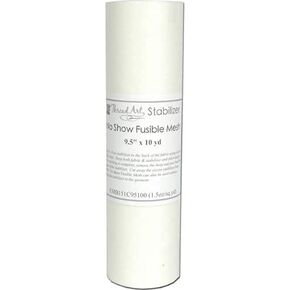 Threadart No Show Fusible Mesh | 9.5" x 10 yd roll | For Machine Embroidery | A Nearly Invisble Embroidery Backing | Iron On Cutaway