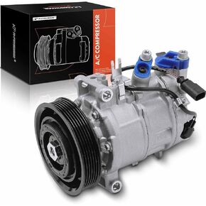 A-Premium Air Conditioner AC Compressor with Clutch Compatible with Audi A4 Quattro 2016-2016, Q5 2013-2017, S4 2013-2016, S5 2013-2017, SQ5 2014-2017, 3.0L