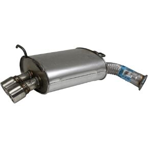 Walker Quiet-Flow SS 53646 Direct Fit Exhaust Muffler Assembly 2.75" Inlet (OD) 2.75" Outlet (OD) for INFINITI G35