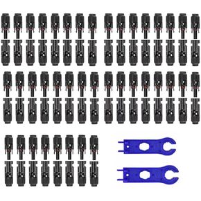 100PCS solar panel connector IP67 waterproof connector Male/Female 50Pairs with 2 Spanners