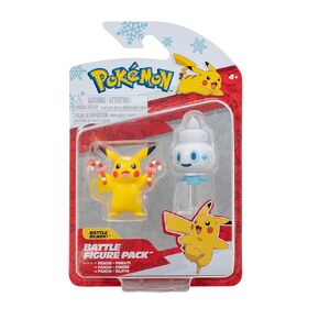 Pokémon PKW3028 Battle Figure Pack Winter Pikachu & Gelatini Official Figure Set