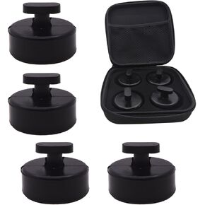 4pcs Rubber Jack Puck Jacking Lift Pad Adapter Compatible with Chevrolet Corvette C5 C6 C7 GS Z Jack Lift Point Pad Adapter (Black)