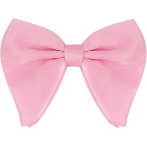 Oversized Bow Ties for Men, Pre-tied Black Bow Tie Solid Color Bowtie Tuxedo Bowties Men for Wedding/Party/Work/Casual