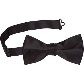 Tuxedo Solid Color Bow Tie, Black, One Size