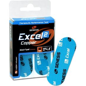 شريط الأداء النحاسي من جينيسيس بولينج إكسيل - 2.75 بوصة × 1 بوصة - 40 قطعة in Kuwait