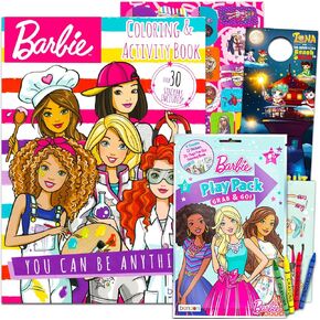 Bendon Barbie Coloring Book for Girls Ages 4-8 - Bundle with 50+ Barbie Coloring and Activity Pages Plus Stickers, More | Barbie Activity Set for Girls, Kids