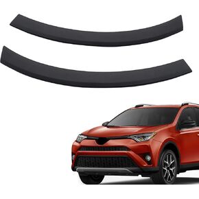 قطعتان من أغطية نهاية المصد الأمامي من GXARTS متوافقة مع Toyota RAV4 Adventure Platinum Bumper End 2016 2017 2018 زوج جانبي للسائق والراكب من البلاستيك | TO1290108 TO1291108 521130R050 521120R050