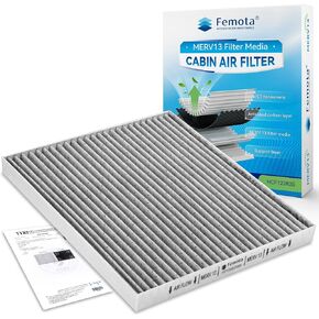 Tested MERV 13 Cabin Air Filter with Activated Carbon, CF12283 for Chrysler Pacifica (2017-2024), Chrysler Voyager (2020-2022, 2024), Grand Caravan (2021-2022)