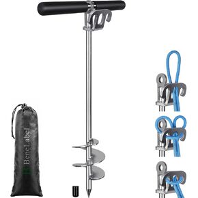 BeneLabel 36" Sand Anchor for Boat Screw in Boat Anchor for Shallow Water, Boat Beach Anchor for Sandbar, TET Ski Anchor, Kayak Anchor, Pontoon Boat