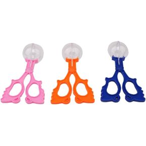 ibasenice Handy Outdoor Exploration Tweezers - 3PCS Children Outdoor Exploration Kids Clamp Scissors Tongs (Random Color)