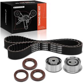 A-Premium Engine Timing Belt Kit Compatible with Hyundai Elantra 1999-2007, Tucson 2005-2007, Tiburon 1997-2001 2003-2007 & Kia Sportage Spectra5 2005-2006, Spectra 2004-2006 - 2.0L