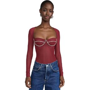 Bardot Women's Carter Diamante Thong Bodysuit