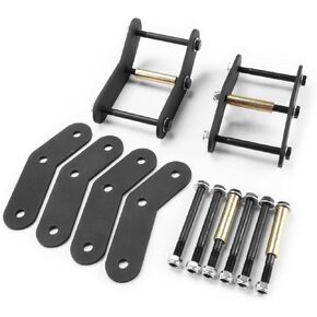 Front and Rear 2" Shackle Relocation Lift Kit For Jeep Wrangler YJ 1987 1988 1989 1990 1991 1992 1993 1994 1995 2" Lift Kit for 4WD 2WD