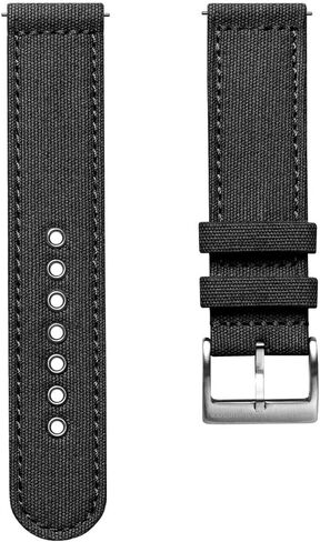 Croyde Canvas Watch Strap - 100% Cotton, Quick-Release, Stainless Steel Buckle, Vintage Military Style - Fits 18mm, 20mm, 22mm Watches - Army Green, Grey, Sand in Saudi Arabia