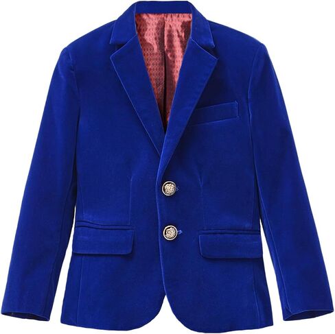 Lycody Boys Velvet Blazer Kid Toddler Tuxedo Suit Jacket in Saudi Arabia