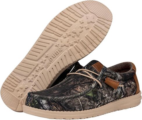 Hey Dude Wally Mossy Oak CDNA M Camo Size M15 | Men's Shoes | Men's Slip On Loafers | Comfortable & Light-Weight in Saudi Arabia