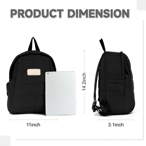 Oweisong Quilted Puffer Backpack for Women Small Lightweight Puffy Daypack Casual Travel Designer Bag for Ladies in Saudi Arabia