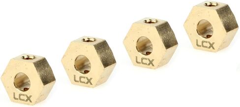 LCX Racing 1/10th RC Crawler Car Brass Hex Wheel Hex Adapter Set 4.7g/PCS for Axial RBX10 RYFT AXI03009 AXI03005, Upgrades Parts Accessories in Saudi Arabia