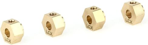 LCX Racing 1/10th RC Crawler Car Brass Hex Wheel Hex Adapter Set 4.7g/PCS for Axial RBX10 RYFT AXI03009 AXI03005, Upgrades Parts Accessories in Saudi Arabia