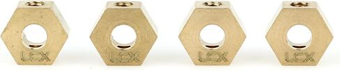 LCX Racing 1/10th RC Crawler Car Brass Hex Wheel Hex Adapter Set 4.7g/PCS for Axial RBX10 RYFT AXI03009 AXI03005, Upgrades Parts Accessories in Saudi Arabia