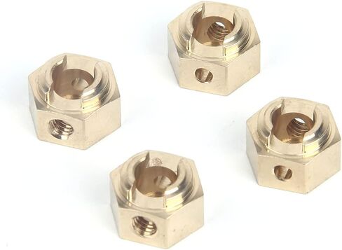 LCX Racing 1/10th RC Crawler Car Brass Hex Wheel Hex Adapter Set 4.7g/PCS for Axial RBX10 RYFT AXI03009 AXI03005, Upgrades Parts Accessories in Saudi Arabia