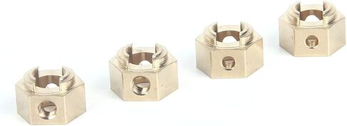 LCX Racing 1/10th RC Crawler Car Brass Hex Wheel Hex Adapter Set 4.7g/PCS for Axial RBX10 RYFT AXI03009 AXI03005, Upgrades Parts Accessories in Saudi Arabia