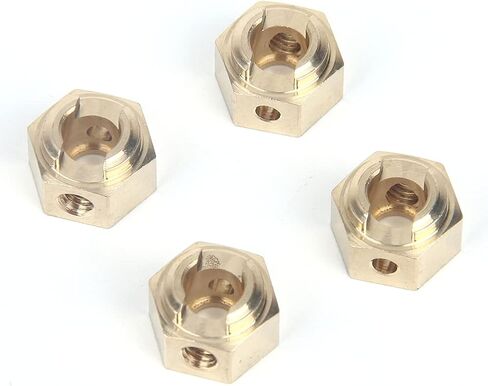 LCX Racing 1/10th RC Crawler Car Brass Hex Wheel Hex Adapter Set 4.7g/PCS for Axial RBX10 RYFT AXI03009 AXI03005, Upgrades Parts Accessories in Saudi Arabia
