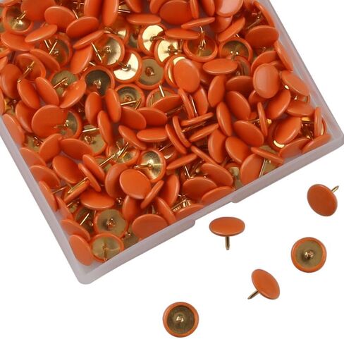 200PCS Thumb Tacks Flat Push Pins Wall Tacks Round Head Thumbtack (Green+Gold) in Kuwait