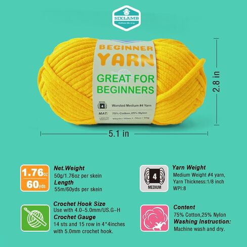 3 * 50g/1.76oz Yarn for Crocheting and Knitting, 3 * 60yds Beginner Yarn with Easy-to-See Stitches; Worsted-Weight Medium #4;Amigurumi-Friendly Crochet Kit(Petal+Blue+Merry Pink) in Saudi Arabia