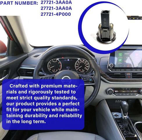 مستشعر تحميل الشمس 27721-3AA0A مستشعر ضوء تحميل الشمس بدرجة الحرارة متوافق مع Nissan 370Z، Altima، GT-R، Murano، Pathfinder، Quest، Rogue، Titan رقم الجزء 277213AA0A، 277214P000 in Kuwait