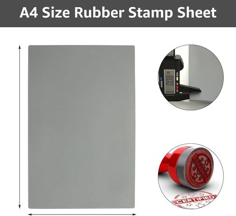 3 قطع من أوراق الطوابع المطاطية لآلة النقش بالليزر، مقاس A4، مكعبات نحت الطوابع المطاطية، أدوات نحت الطوابع المطاطية، ملحقات النقش بالليزر للحرف المطاطية الناعمة، رمادي in Kuwait