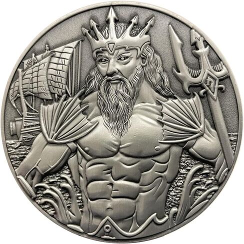 Anubis - Large Collectible Display Coin, Includes Stand, 3D Dual-Sided, 2.75", 4oz, Zinc Alloy in Saudi Arabia