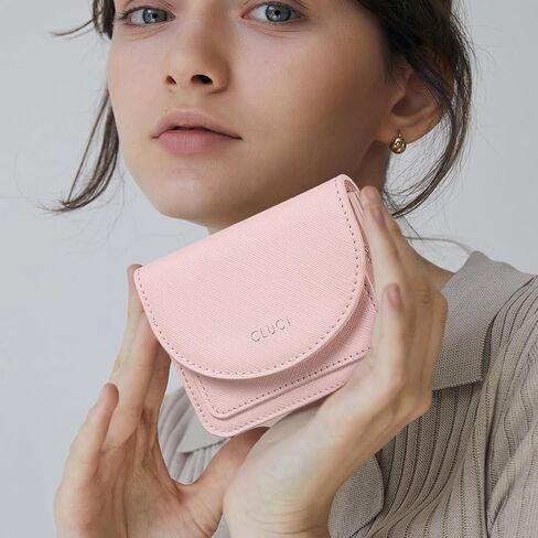 CLUCI Small Womens Wallet Leather RFID Blocking Card Holder Ladies Wallets with Wrist Strap Black in Kuwait