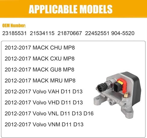 AHI وحدة الجرعات ماك الشاحنات D11 D13 D16 MP8 23185531 21534115 21870667 in Saudi Arabia