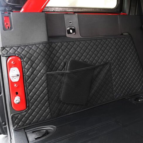 سجادات حماية صندوق السيارة Bestview متوافقة مع Ford Bronco 4-Door 2021 2022 2023 2024، واقي جدار جانبي للشحن يناسب Bronco، جلد PU أسود، ملحقات Bronco الداخلية in Saudi Arabia