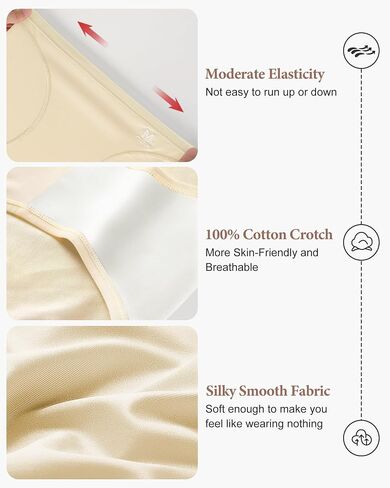Women's High Waisted Underwear Ladies Panties Postpartum Full Coverage Briefs 4 Pack Stretch Soft Comfort in Kuwait